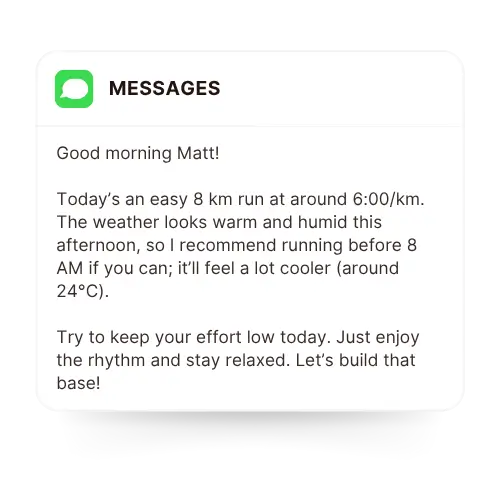 Weather-intelligent scheduling example